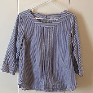 Vineyard Vines Blue and White Striped Nautical Cotton Shirt